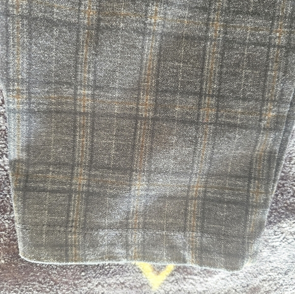 Max Studio XL Gray Plaid Stretch Pull-On Pants Office Career Trousers - Picture 4 of 8